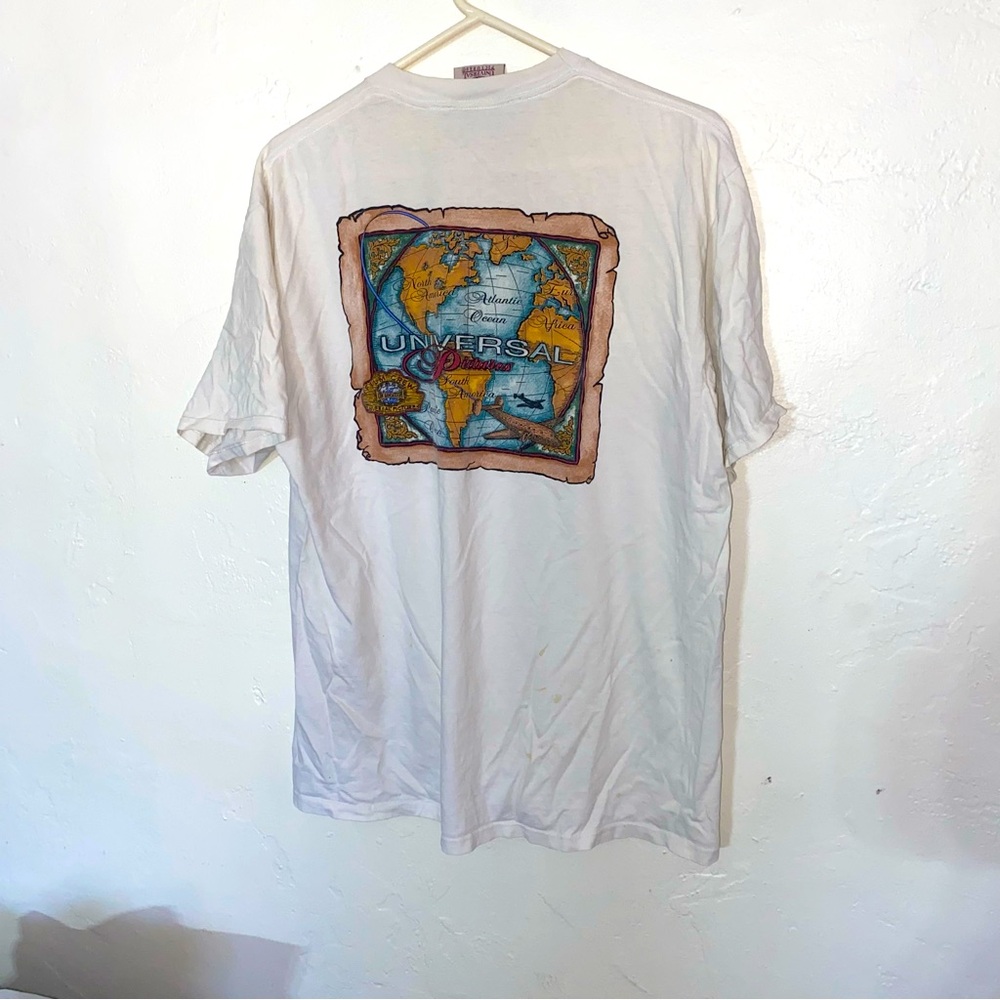 Official Universal Studios Film Crew On Location T-shirt Pocket Tee 90’s Mens XL